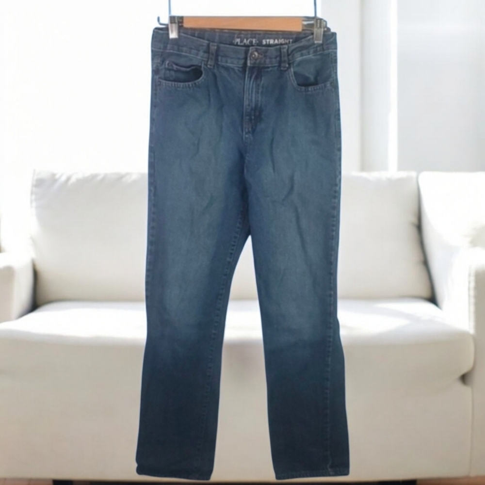 Place Jeans Boys Size 16 Blue Straight 100% Cotton